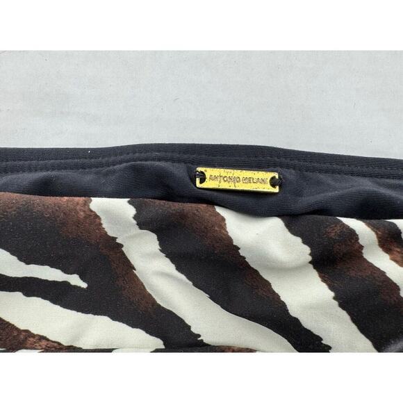 Antonio Melani Swim Bikini Size L Animal Print Halter Rhinestone Sexy Vacation​​ - Picture 6 of 15